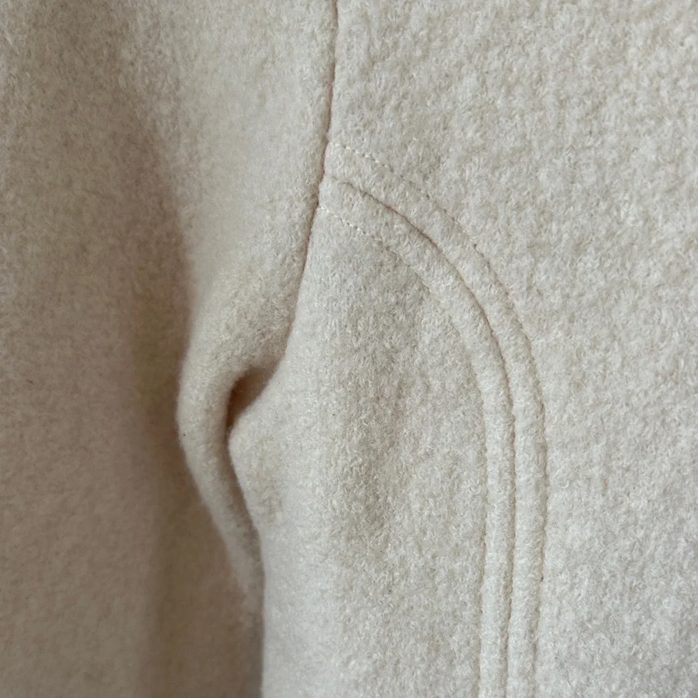 Carroll Reed Vintage 100% Wool Cream Cardigan Sweater - Picture 7 of 10